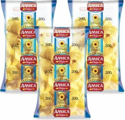 Produktbild von 3x Amica Chips Patatine salate 'Kartoffelchips gesalzen', 500 g