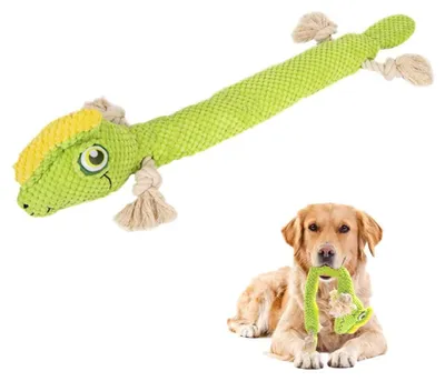 Produktbild von Plüsch Quietschspielzeug für Hunde - Bissfest und Zahnreinigend