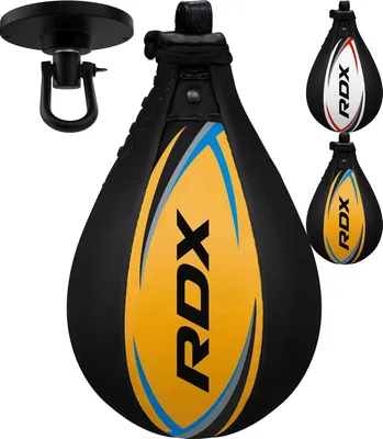 Produktbild von RDX Doppelendball Boxing Speed Ball Adult Leder Set Speedball Hanging mit Halter