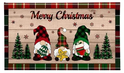 Produktbild von Fußmatte Weihnachten rutschfest 40 x 60 cm Mehrfarbig