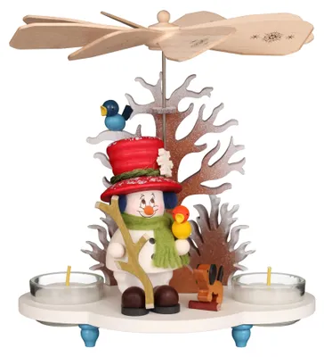Produktbild von Ulbricht 'Pyramide Mikrowichtel Schneemann - 19,5cm' 2026