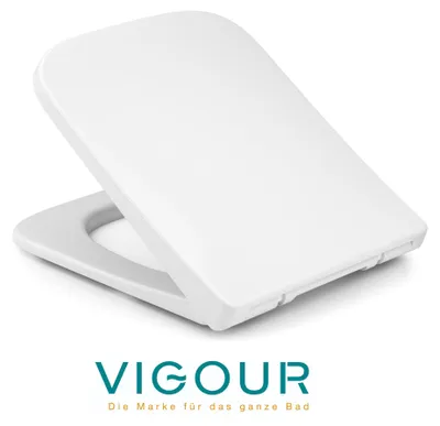 Produktbild von VIGOUR DERBY V3 edge WC-Sitz kompakt abnehmbar mit Absenkautomatik, weiß