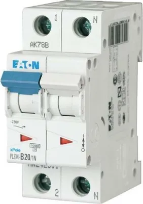 Produktbild von Eaton LEITUNGSSCHUTZSCHALTER     2TE (PLZM-C20/1N-MW)