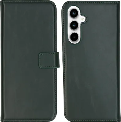 Immagine prodotto di Selencia Custodia a libro in vera pelle Samsung Galaxy A55 - Verde