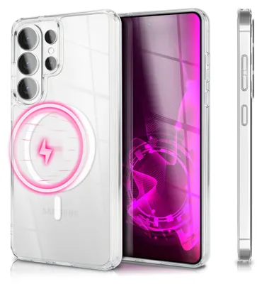 Produktbild von NALIA Transparentes Magnet Case für Samsung Galaxy S26 Ultra – MagPower System (MagSafe kompatibel) – Edle Glas-Optik – Marke aus Berlin
