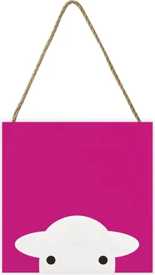 Image de Herdy - Peep board, bois PM8908 (20 cm x 20 cm x 2,7 cm) (Rose)