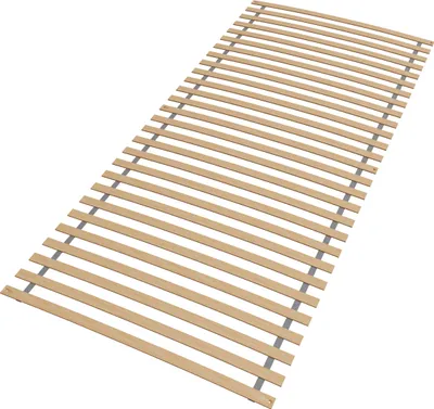 Obrázek produktu pro Prémiový rolovací lamelový rám 80x200, březový lamelový rám s 28 lamelami, vyrobeno v Německu, kompletně smontováno a srolováno, nosnost 130 kg