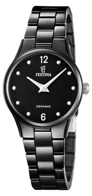 Produktbild von Festina F20751/7 Damenarmbanduhr Keramik Schwarz
