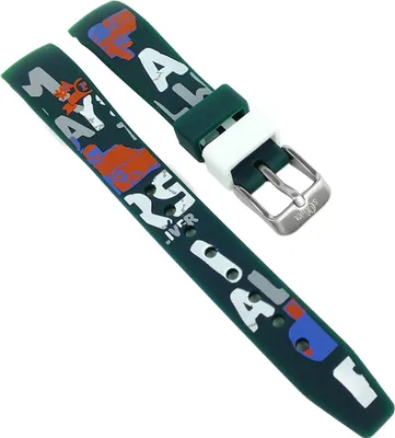 Produktbild von s. Oliver | Uhrenarmband Silikon Buchstaben mehrfarbig | SO-2985-PQ
