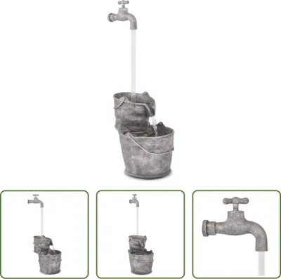 Immagine prodotto di The Living Store Gioco d'acqua con rubinetto e secchi in poliresina