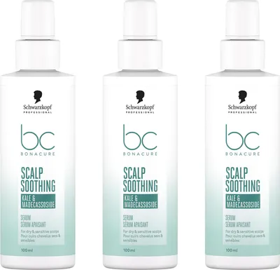 Produktbild von Bonacure Scalp Soothing Serum 3x100 ml