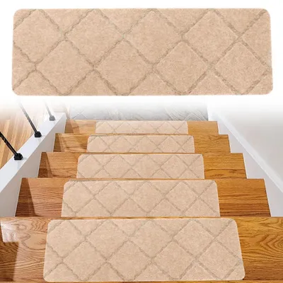 Treppenstufen, selbstklebend, 15 Stk., 55x19 cm, beige