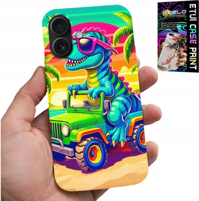 Zdjęcie produktu dla Etui Do Iphone 17 - Dinozaur W Ciężarówce Wzory Dla Dzieci