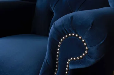 Immagine prodotto di Poltrona Chesterfield con sgabello Divano relax a 1 posto, divano a 1 posto, 2 pz