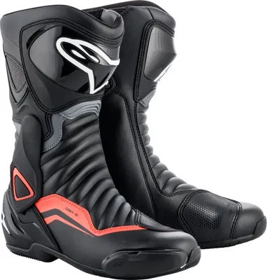 Produktbild von Alpinestars SMX-6 V2 Boots Black/Gray/Red Fluo 46 Motorradstiefel