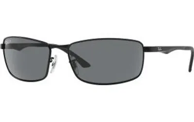 Obrázok produktu pre Ray-Ban RB3498, Dospelý, Uni, Obdĺžnikový, Čierna, Polarizované šošovky, Kov