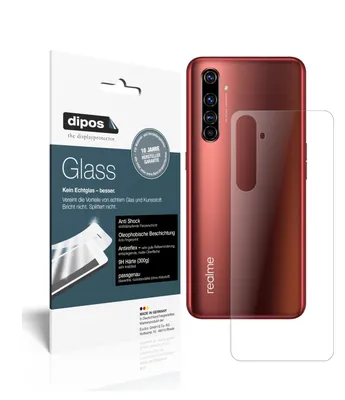 Produktbild von 1x Schutzfolie für Oppo Realme X50m 5G Rückseite matt - Anti-Shock 9H Folie dipos Glass Kunststoffglas