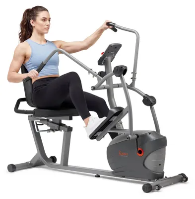 Image de Vélo elliptique réclinable intelligent pour le corps entier, de Sunny Health & Fitness