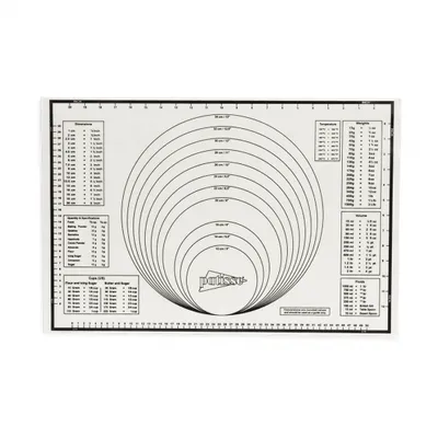 Produktbild von backmatte 60 x 40 cm Silikon schwarz/weiß