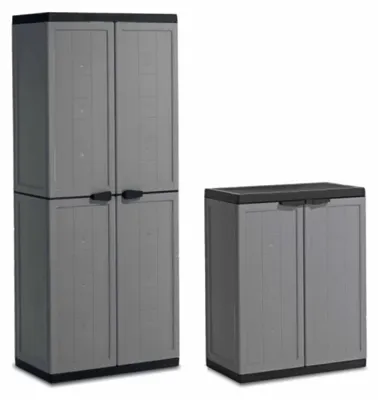 Image de Armoire en plastique Keter Jolly set of 2 166 x 68 x 39 cm & 87 x 68 x 39 cm