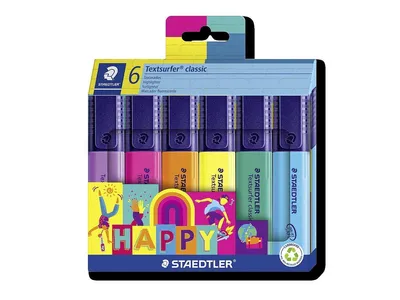 Obrázek produktu pro Zvýrazňovače Textsurfer Happy 6 barev Staedtler