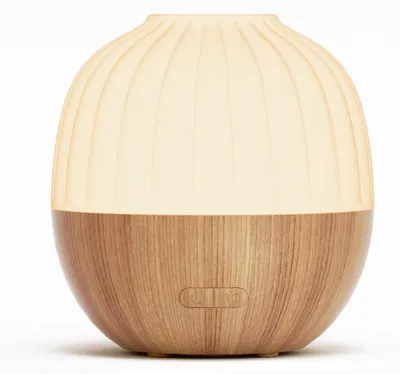 Image de Diffuseur d'huiles essentielles - Diffuseur ultrasonique - 300 ml - Lumière LED 8 couleurs - Blanc