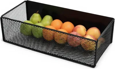 Immagine prodotto di Portaspezie magnetico, organizer per frigorifero da 7,5 kg, nero, per la cucina