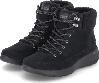 A pair of black Skechers Glacial Ultra - Woodlands boots.