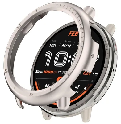 Image de Étui de protection en plastique PC pour montre Amazfit Active 2, couleur beige