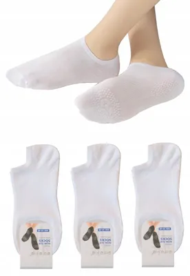 Image de Aura Via Socquettes Antidérapantes Bambou Taille 43-46 Lot de 3
