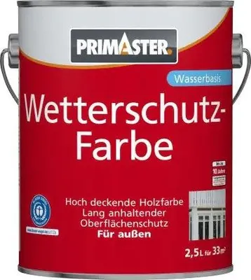 Produktbild von Primaster Wetterschutzfarbe 2,5 L dunkelbraun