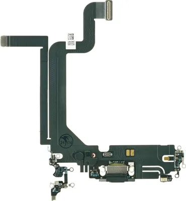Produktbild von Ladebuchse Mikrofon für Apple iPhone 14 Pro Max - Ladeanschluss Flex Kabel Leitung Schwarz