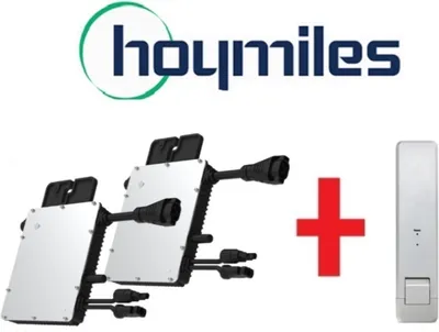 Produktbild von 2 X HOYMILES Mikro-Wechselrichter HMS-500 1F (1*670W) + DTU-WLite-S Microwechselrichter  Balkonkraftwerk