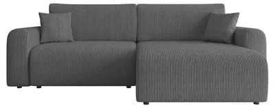 Produktbild von MIRJAN24 Ecksofa Floryn L Cord, Polsterecke, L-Form Schlafsofa, Eckcouch mit Bettkasten (Farbe: Poso 22)
