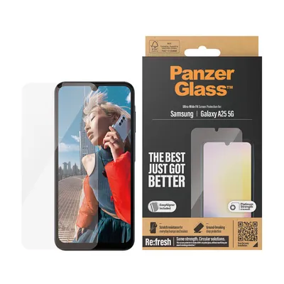Obrázek produktu pro PanzerGlass Samsung Galaxy new A24 5G UWF, Samsung, Samsung - Galaxy new A24 5G, Aplikace nasucho, Odolné proti poškrábání, Odolný proti nárazům, Průhledná, 1 kusů