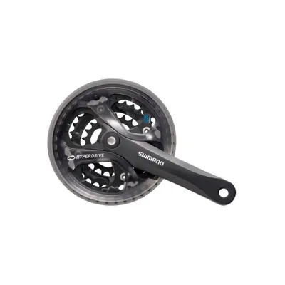 Zdjęcie produktu dla Mechanizm korbowy Acera, 3x7/8 biegów, 48-38-28 zębów, z KSR - czarny - 170 mm