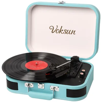 Produktbild von All-in-One-Plattenspieler mit Bluetooth und Vinyl-zu-MP3-Funktion