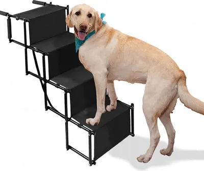 Produktbild von Freetoo Hundetreppe, Hochwertiger Hunderampe Auto, faltbar\Hunde-Falt-TreppeAuto Einstiegshilfe 151x56cm bis 75kg