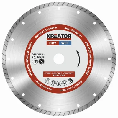 Zdjęcie produktu dla Diamentowa tarcza tnąca Premium ø 230 x 22,2 x 2,6 mm do cięcia betonu na sucho i mokro