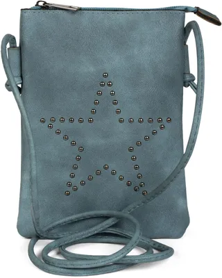 Produktbild von styleBREAKER Mini Bag Umhängetasche mit Nieten in Stern Form, Schultertasche, Handtasche, Tasche, Damen 02012235
