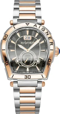 Zdjęcie produktu dla Aigner Trapani AGW.262006 szary srebrny różowe złoto stal szlachetna zegarek męski NOWOŚĆ