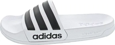 Produktbild von Adidas Adilette Cloudfoam, Männlich, Erwachsener, Rutschen, Schwarz, Weiß, Abbildung, Synthetik