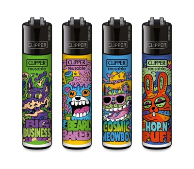 Produktbild von Clipper Feuerzeug 4er Set FFX Trippy Flex #2