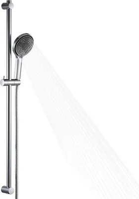Produktbild von Verstellbarer Duscharm mit Duschkopf und Schlauch – 100 cm – Chrom