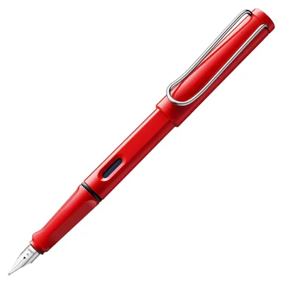 Image de Stylo à cartouches LAMY safari rouge brillant M (moyen)