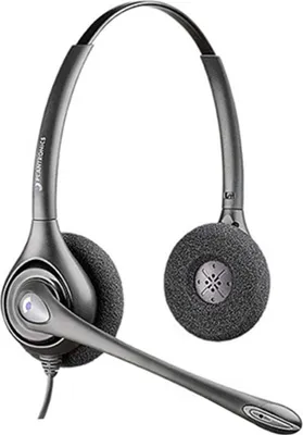 Productafbeelding van Plantronics SupraPlus Wideband HW261N, geschikt voor callcenters/kantoren, stereo, hoofdband, zwart, bekabeld, over-ear