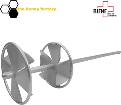 Produktbild von Rührstab mit Schutz FLY SAFE Edelstahl Honigrührer Rührpropeller M14 GEWINDE