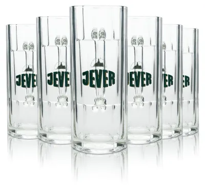 Produktbild von 6x Jever Bier Glas Krug 0,5l Sahm