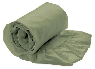 Produktbild von Heckettlane Laurel-Green Spannbettlaken Elementi 90x200 cm - Hergestellt aus 100% Baumwoll-Satin