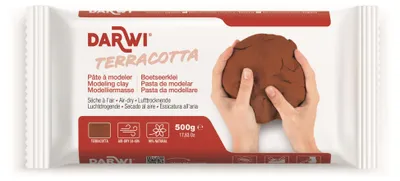 Zdjęcie produktu dla Darwi The Self-Hardening Modelling Clay Terracotta Glina samoutwardzalna Terracotta 500 g